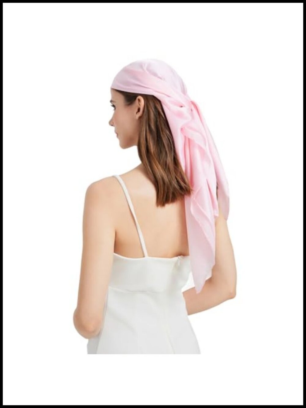 35 Inch Square Mulberry Silk Scarf Women's Hair Wrap Neck Scarf